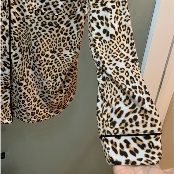 Ambrielle Women's 2 Piece Pant & Long Slv Shirt Pajama Set - Cheetah NWOT - Picture 4 of 11